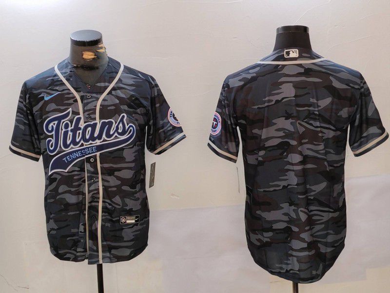 Men Tennessee Titans Blank Camo Joint Name 2024 Nike Limited NFL Jersey style 4